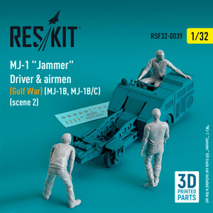 RESKIT RSF32-0039 Pilotes de brouilleur MJ-1 (Guerre du Golfe) (MJ-1B, MJ-1B/C) (scène 2) (3 pièces) (Impression 3D) 1/32