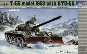 Trumpeter 00313 T-55 model 1958 with BTU-55 1/35