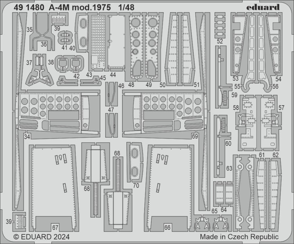 Eduard BIG49435 A-4M Mod. 1975 detail set for Magic Factory 1/48 – zdjęcie 4