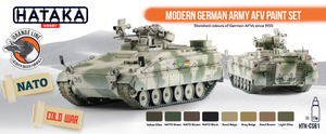 Hataka HTK-CS81 ORANGE LINE – Modern German Army AFV paint set 8x17ml – imagen 2