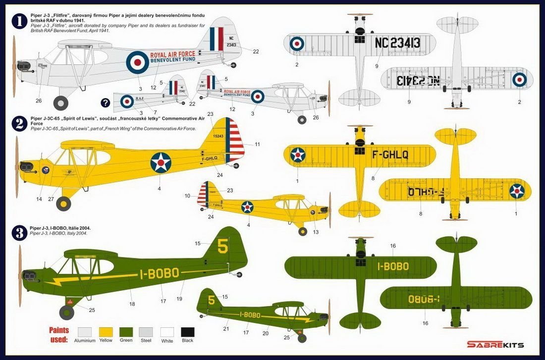SabreKits SBK4002 Piper J-3 Cub International 1/48 – imagen 2