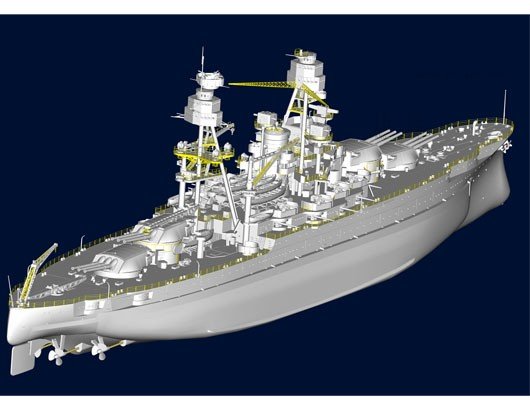 Trumpeter 03701 USS Arizona BB-39 1/200 – imagen 4