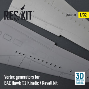 RESKIT RSU32-0084 VORTEX GENERATORS FOR BAE HAWK T.2 KINETIC / REVELL KIT (3D PRINTED) 1/32 – imagen 2