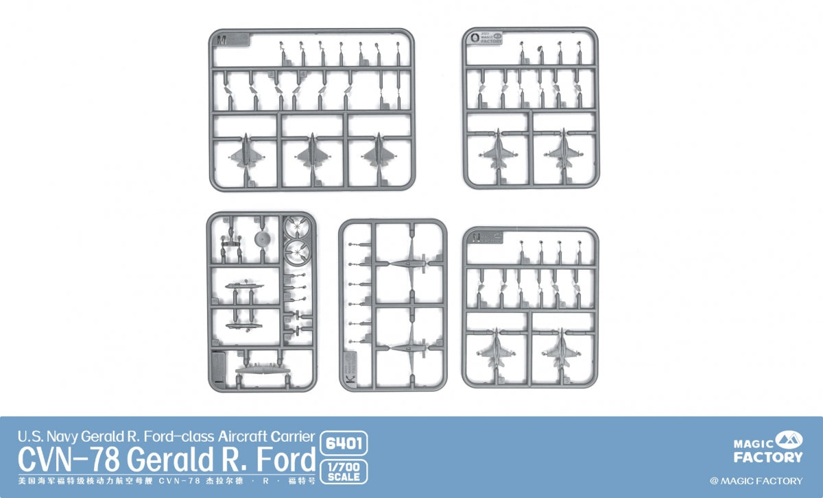 Magic Factory 6401 USS Gerald R. Ford (CVN-78) - Porte-avions de classe Gerald R. Ford de l&amp;#39;US Navy, échelle 1/700 – image 4