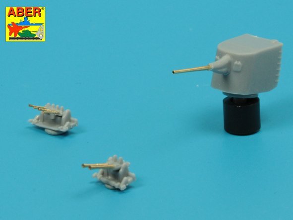 Aber 350L-75 Barrels set for Japnnese Light Cruiser like: Abukama; Isuzu; Kinu; Nagara; Natori; Yura -140mm x 7, 25mm x 4, 13mm x 4 1/350 – imagen 4