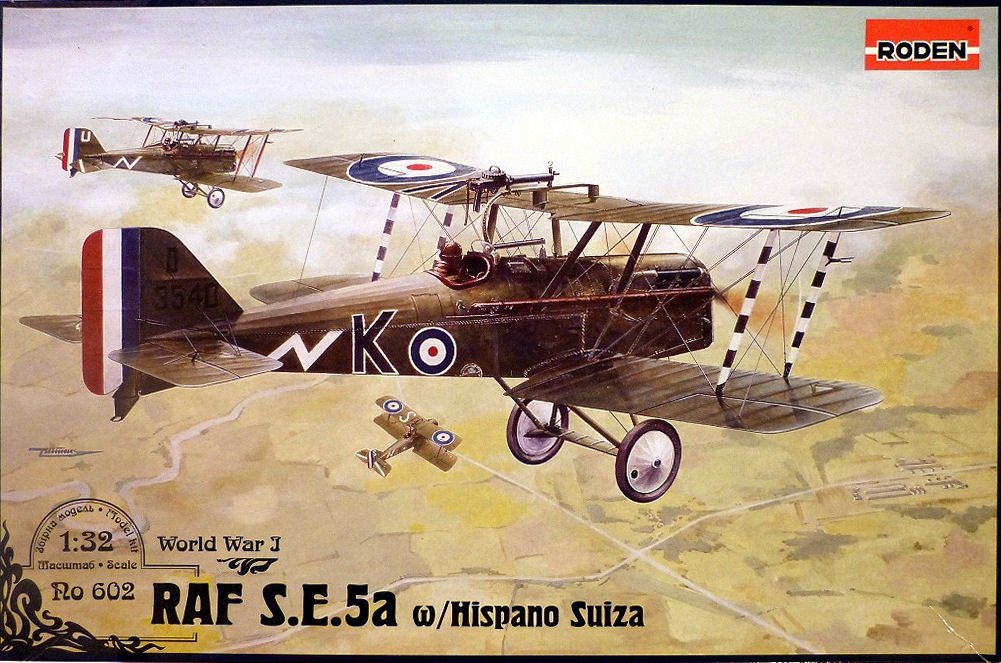 Roden 602 RAF S.E.5a (w/Hispano Suiza) WW1 fighter 1/32
