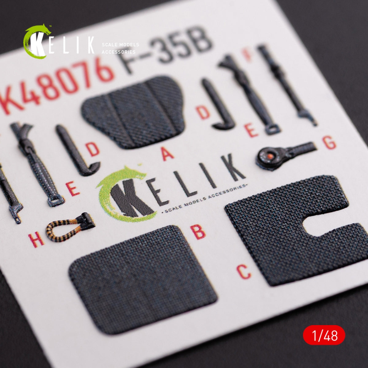KELIK K48076 F-35B interior 3D decals for Tamiya kit 1/48 – imagen 4