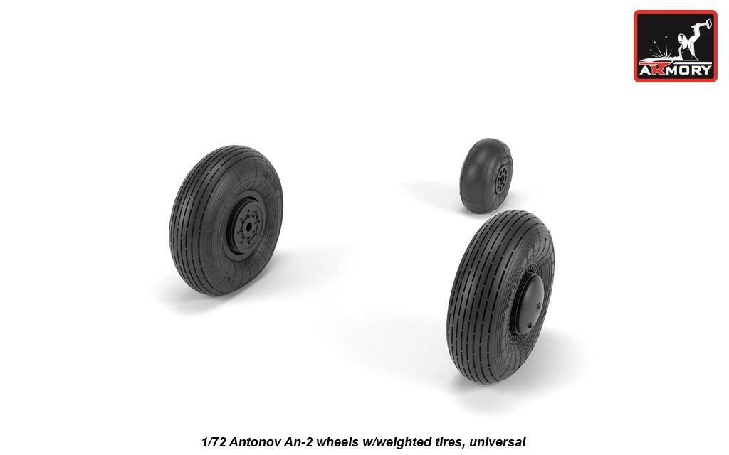Armory Models AW72057 Antonov An-2/An-3 Colt wheels w/ weighted tires 1/72 – Bild 4