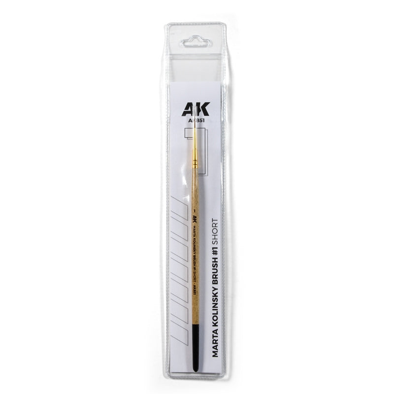 AK Interactive AK851 MARTA KOLINSKY BRUSH #1 SHORT – imagen 3