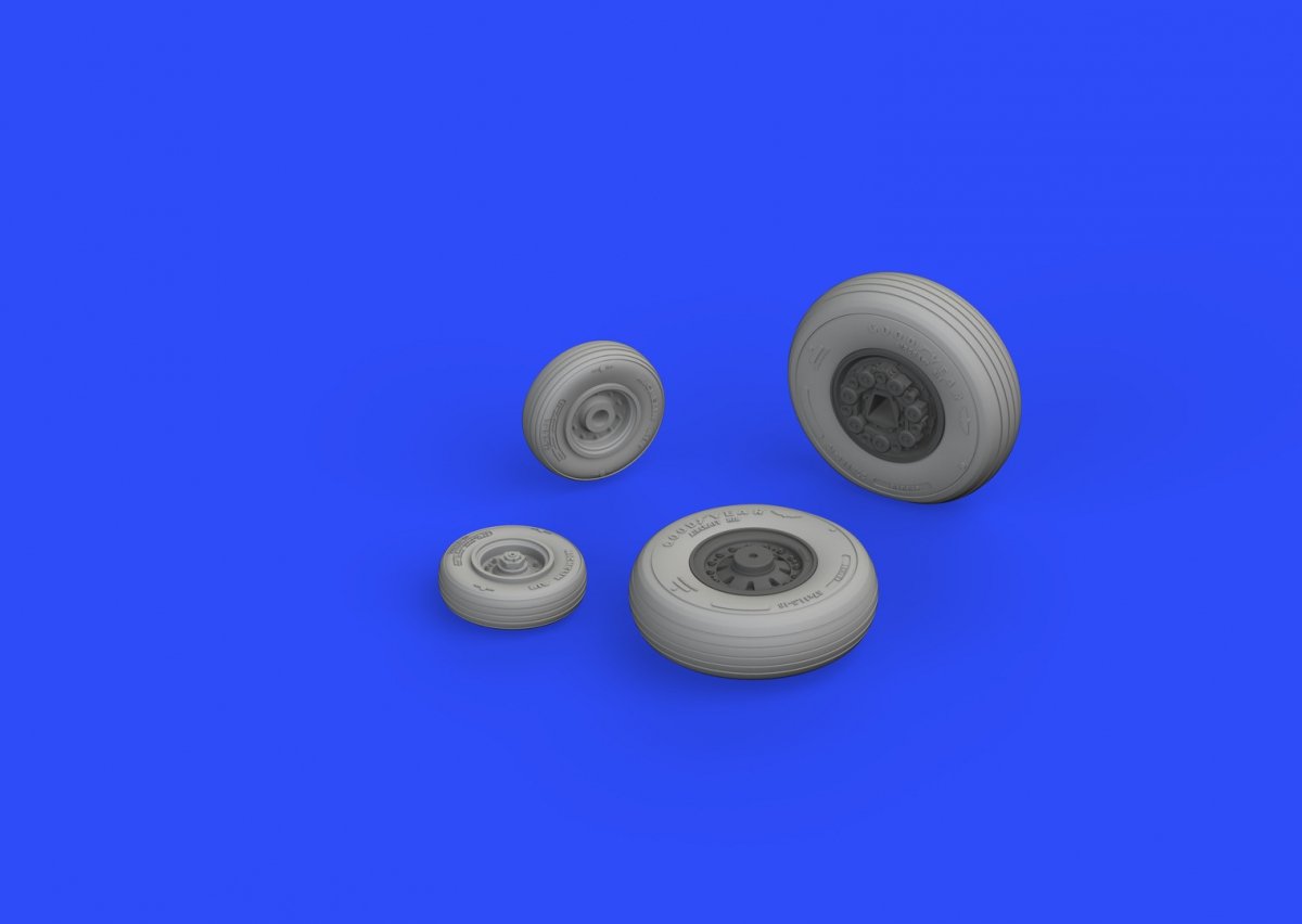 Eduard 648304 F-14A wheels early TAMIYA 1/48 – imagen 3
