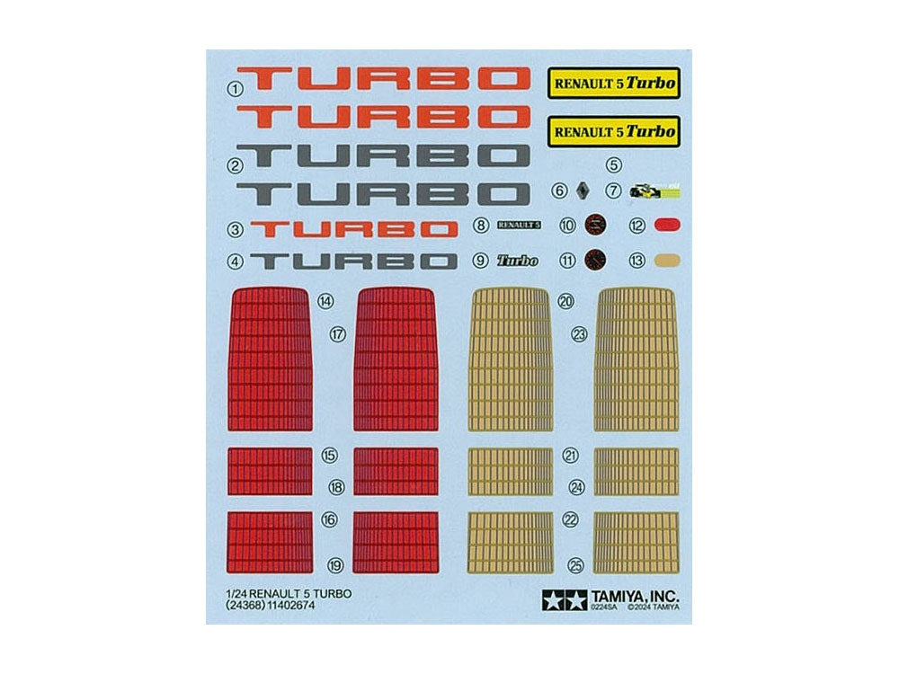 Tamiya 24368 Renault 5 Turbo 1/24 – image 7