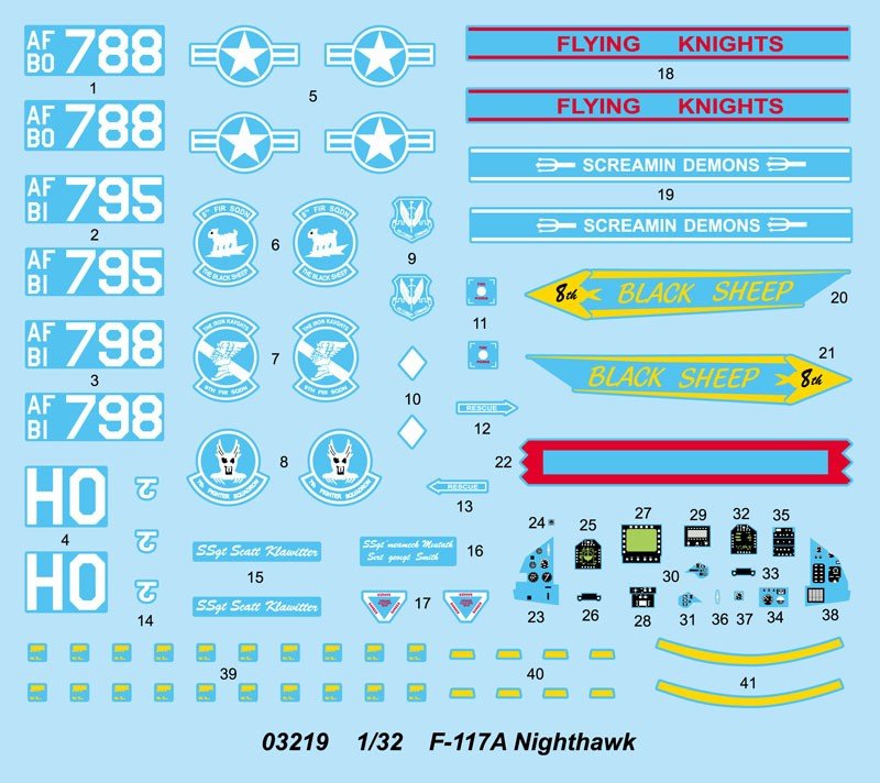 Trumpeter 03219 F-117A Nighthawk 1/32 – zdjęcie 11