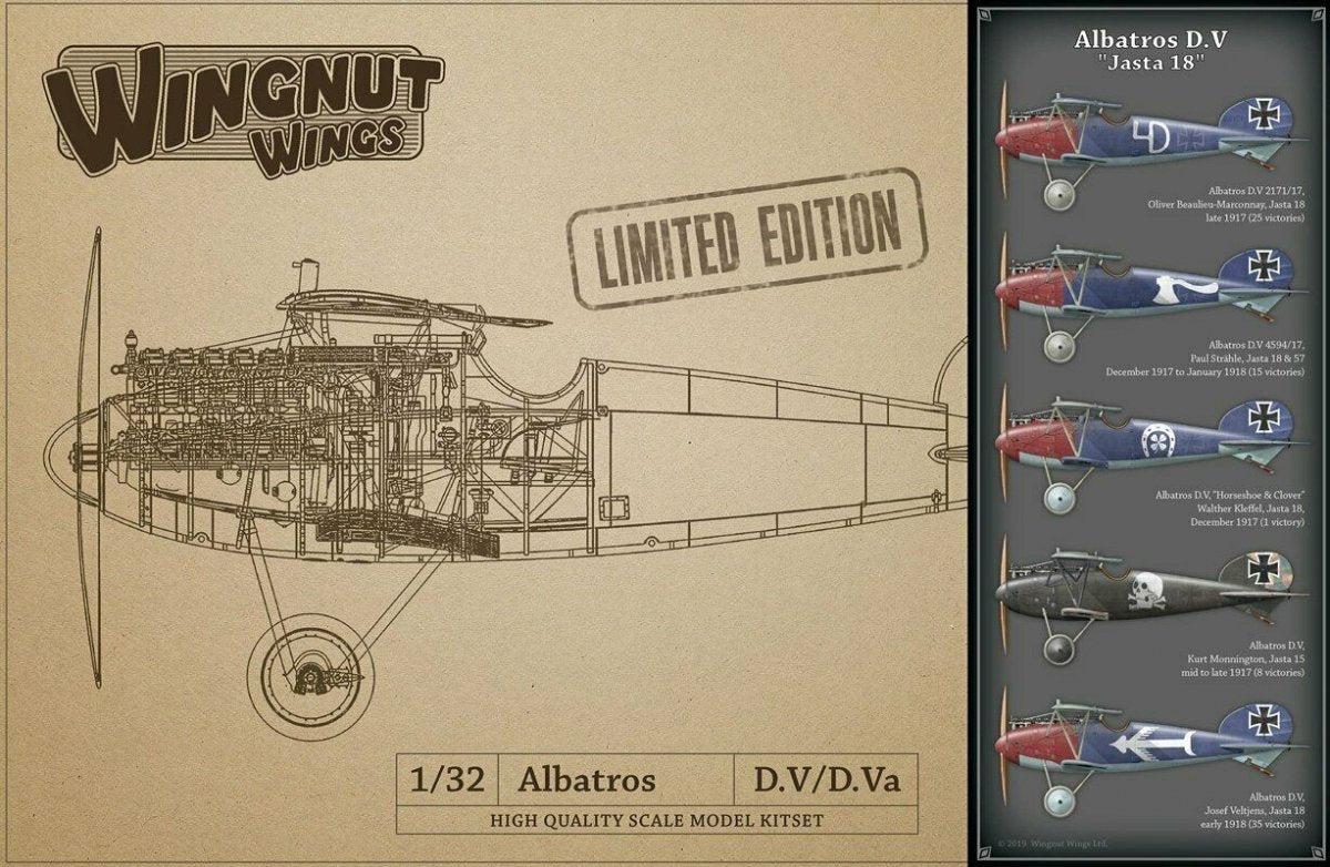 Wingnut Wings 32901 Albatros D.V "Jasta 18" 1/32
