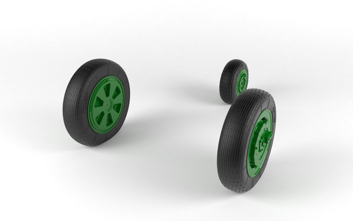 Armory Models AW48028 Mikoyan MiG-21 Fishbed wheels w/ weighted tires, mid production 1/48 – Bild 4