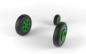 Armory Models AW48028 Mikoyan MiG-21 Fishbed wheels w/ weighted tires, mid production 1/48 – Bild 4