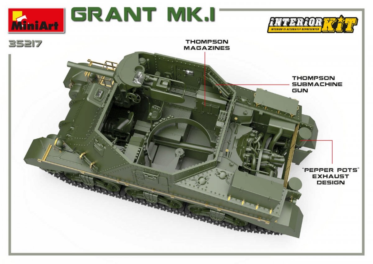 MiniArt 35217 Grant Mk.I w/interior 1/35 – immagine 10