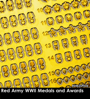 RADO Miniatures RDM35PE06 Red Army WW II Medals and Awards 1/35 – immagine 2