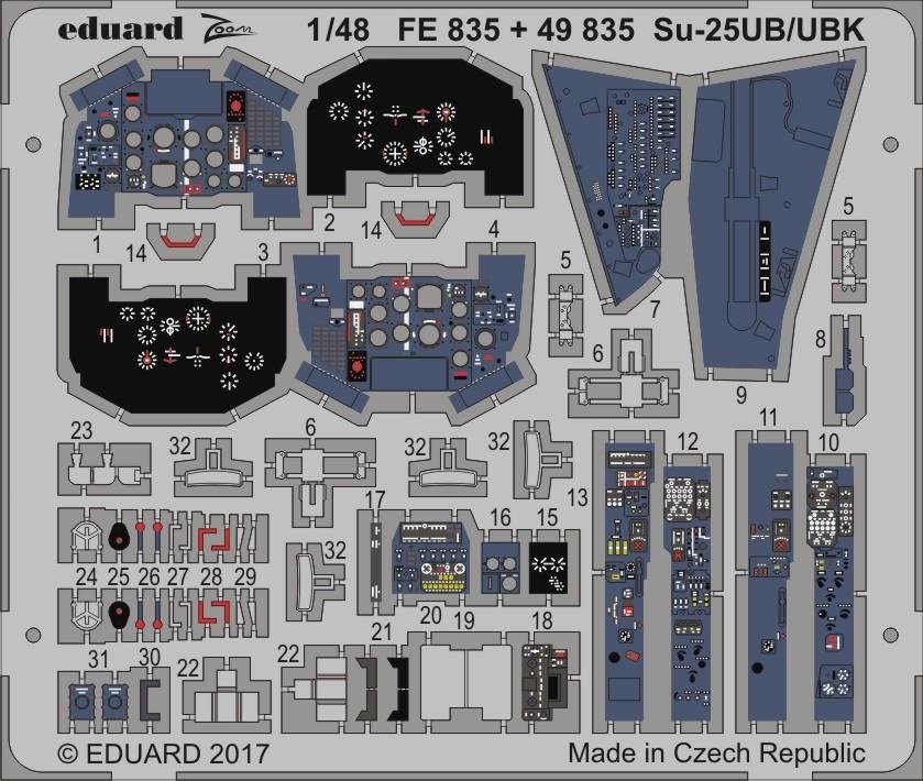 Eduard FE835 Su-25UB/ UBK SMER 1/48