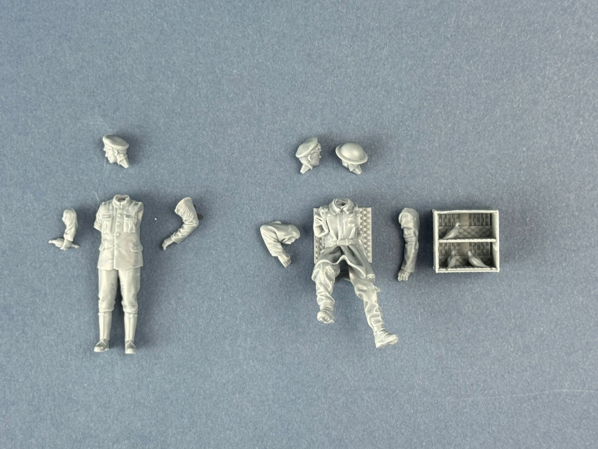 Copper State Models F32-062 British Dispatch Rider taking carrier pigeons to the front line 1/32 – imagen 4