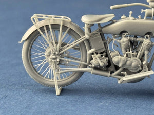 Copper State Models B32011 US Model J Military Motorcycle 1916-1918 1/32
