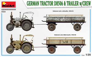MiniArt 35314 Tracteur allemand D8506 et remorque avec équipage 1/35 – image 3