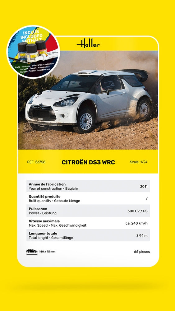 Heller 56758 Citroen DS3 WRC - Starter Kit 1/24 – imagen 7