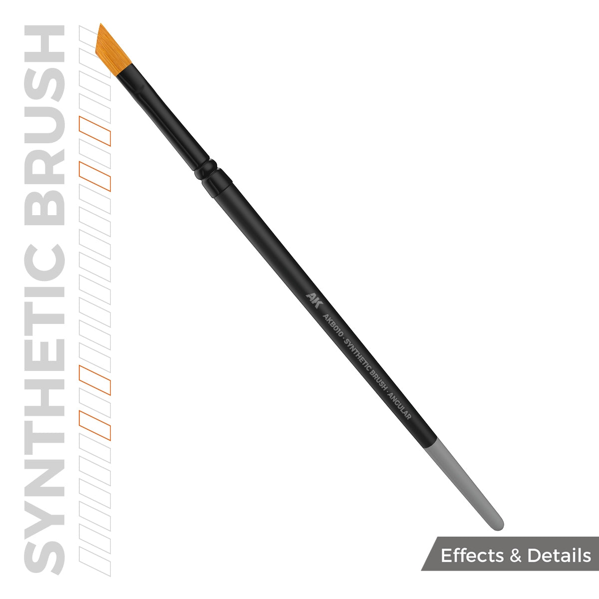 AK Interactive AKB010 AK SYNTHETIC BRUSH – ANGULAR – imagen 3