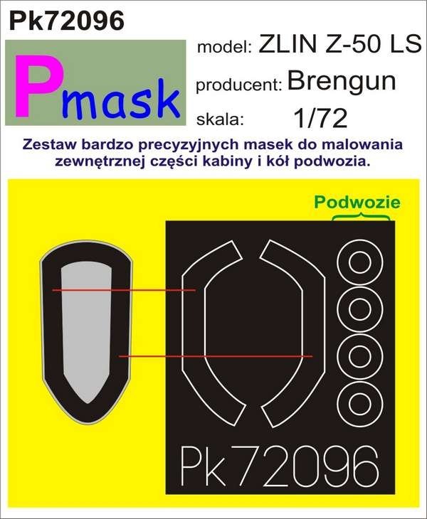 P-Mask PK72096 ZLIN Z-50LS (BRENGUN) 1/72