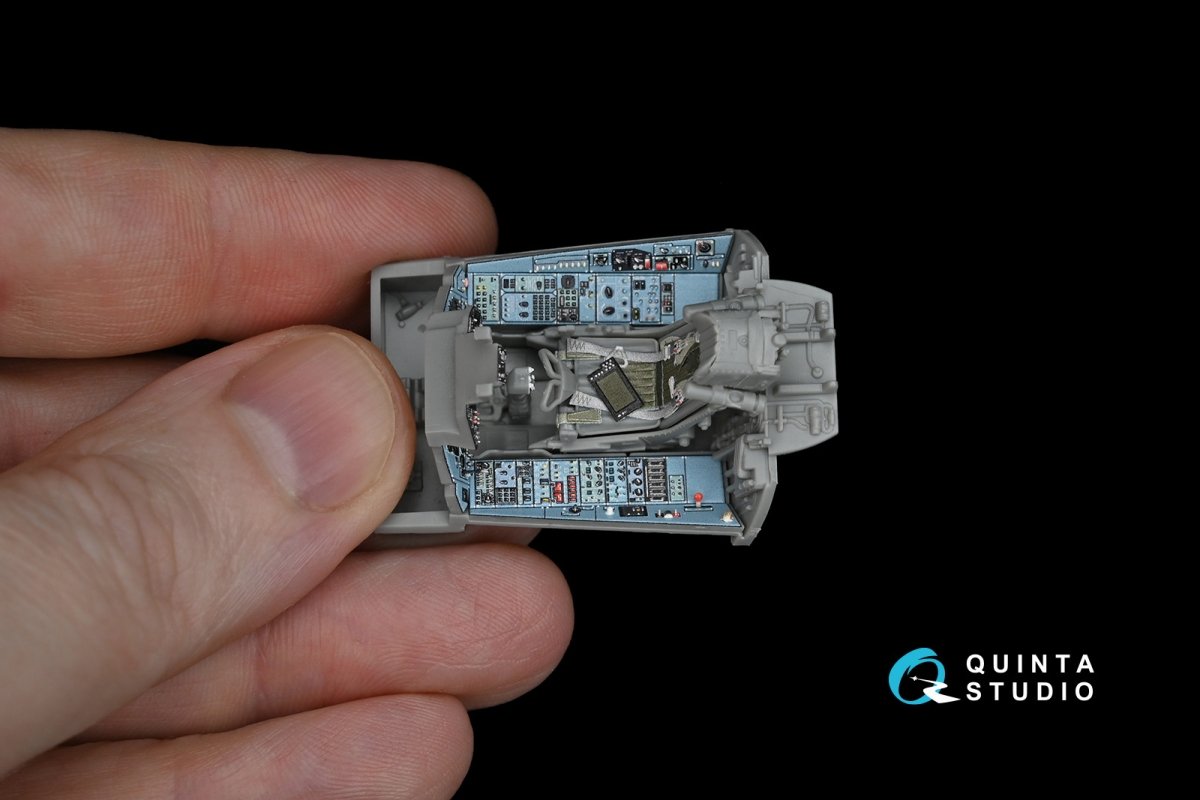 Quinta Studio QD48172 Su-33 3D-Printed &amp;amp; coloured Interior on decal paper (for Kinetic kit) 1/48 – imagen 5