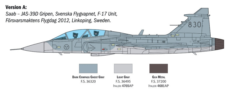 Italeri 2664 JAS-39D GRIPEN TWIN SEATER 1/48 – imagen 6