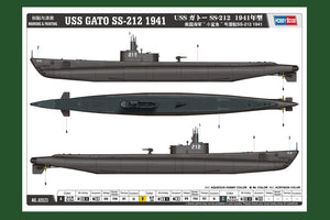 Hobby Boss 83523 USS GATO SS-212 1941 1/350 – immagine 3