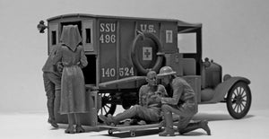 ICM 35662 Model T 1917 Ambulance with US Medical Personnel 1/35 – imagen 3