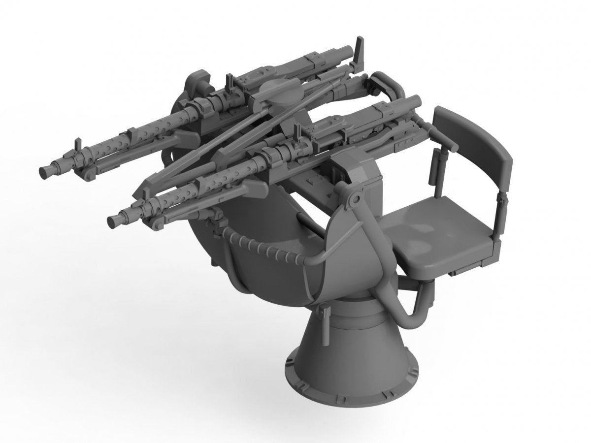 ICM 35714 Zwillingssockel 36 WWII German Anti-aircraft Machine gun Mount 1/35 – imagen 2