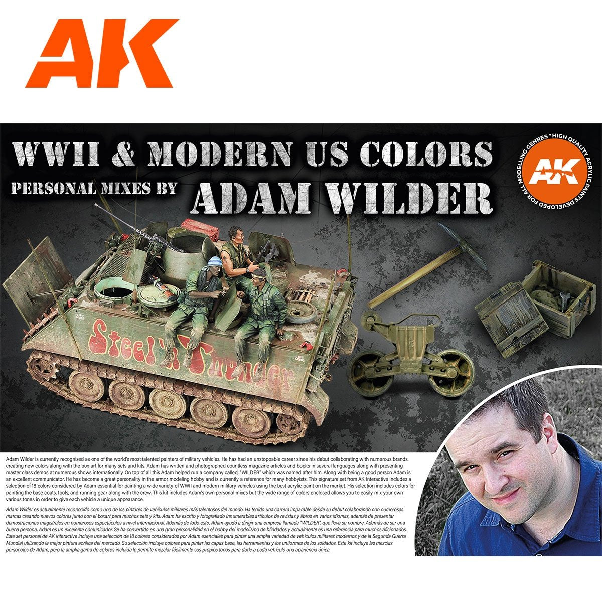 AK Interactive AK11763 SIGNATURE SET – ADAM WILDER 3G SET 18x17 ml – imagen 5