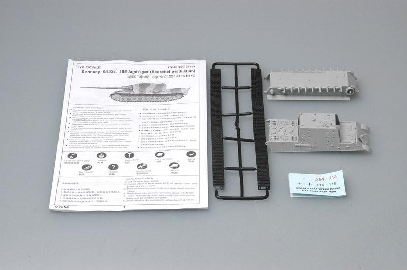 Trumpeter 07254 German Sd.kfz.186 Jagdtiger (Henschel production) 1/72 – immagine 3