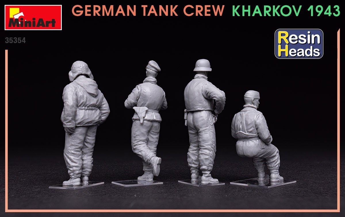 MiniArt 35354 German Tank Crew Kharkov 1943 (Resin Heads) 1/35 – imagen 5