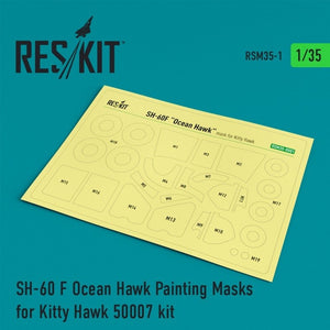 Masques de peinture RESKIT RSM35-0001 SH-60 F Ocean Hawk pour kit Kitty Hawk 50007 au 1/35