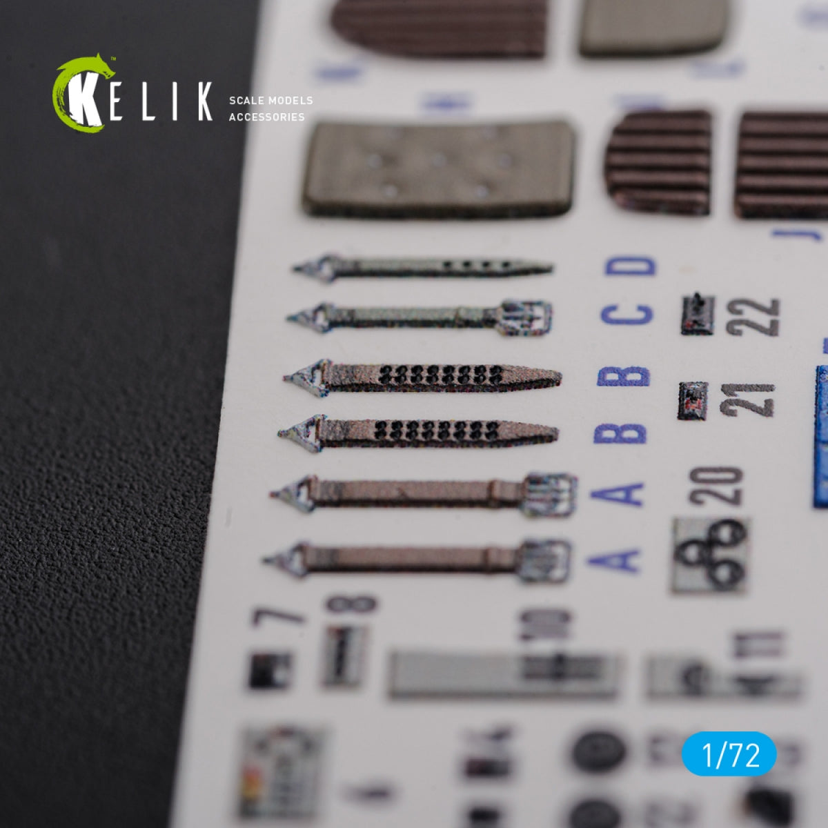 KELIK K72107 KI-21 interior 3D decals for ICM kit 1/72 – zdjęcie 8