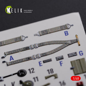KELIK K48086 P-40N interior 3D decals for Academy kit 1/48 – image 5