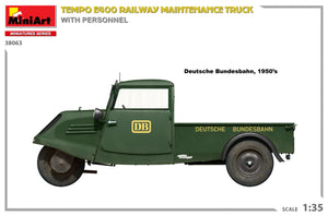 Camion d&amp;#39;entretien ferroviaire MiniArt 38063 Tempo E400 avec personnel 1/35 – image 5