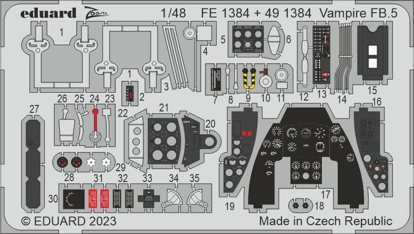 Eduard BIG49394 Vampire FB.5 AIRFIX 1/48 – imagen 3