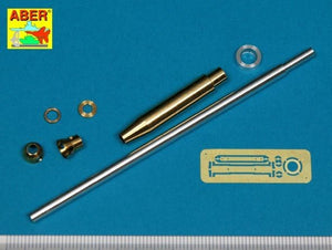 Aber 35L-313 Barrel for British 17pdr Anti-Tank Gun Mk.I with ball-shaped muzzle brake / Lufa do angielskiej 17 funtowej przeciw-pancernej armaty Mk.I z kulistym hamulcem wylotowym 1/35 – imagen 3