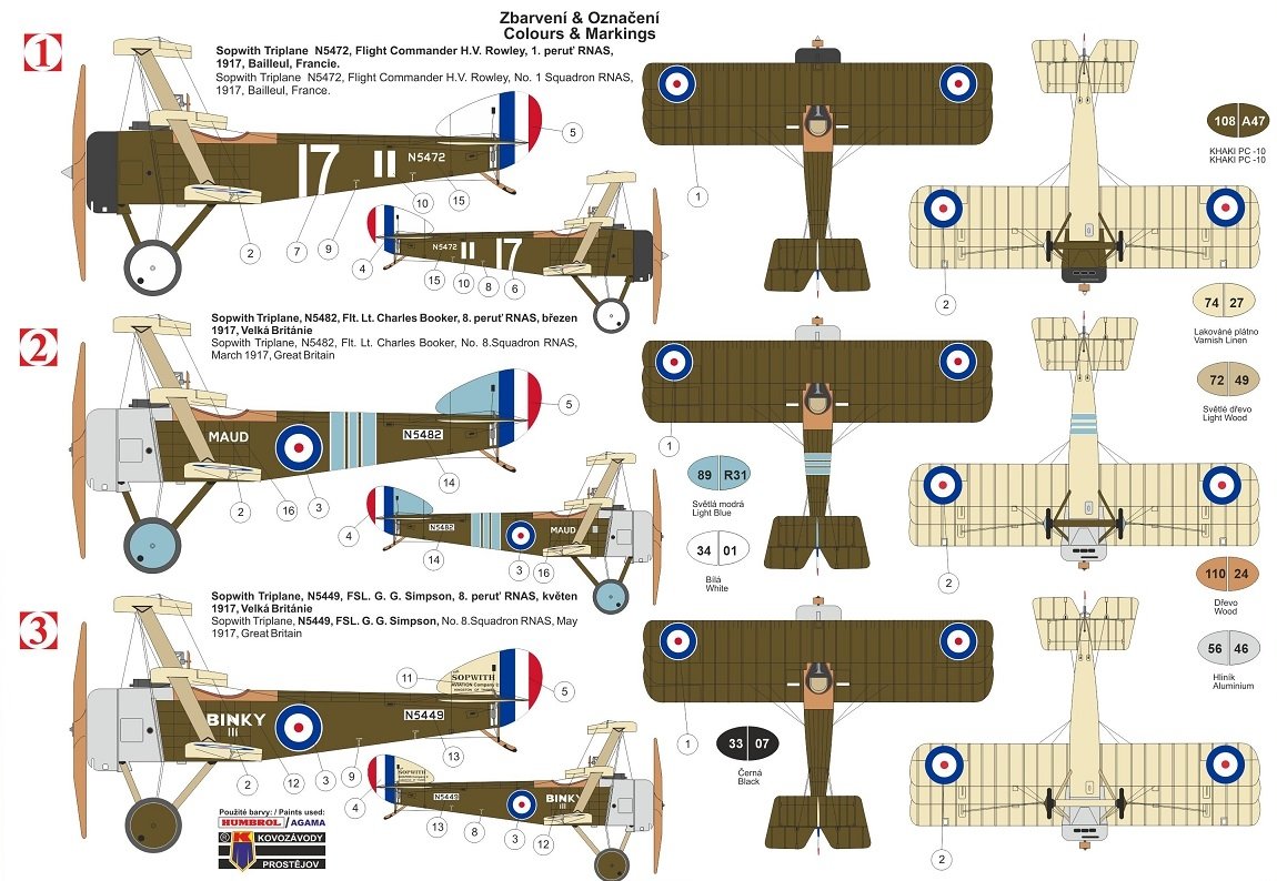 Kovozavody Prostejov KPM0183 Sopwith Triplane Aces 1/72 – imagen 2