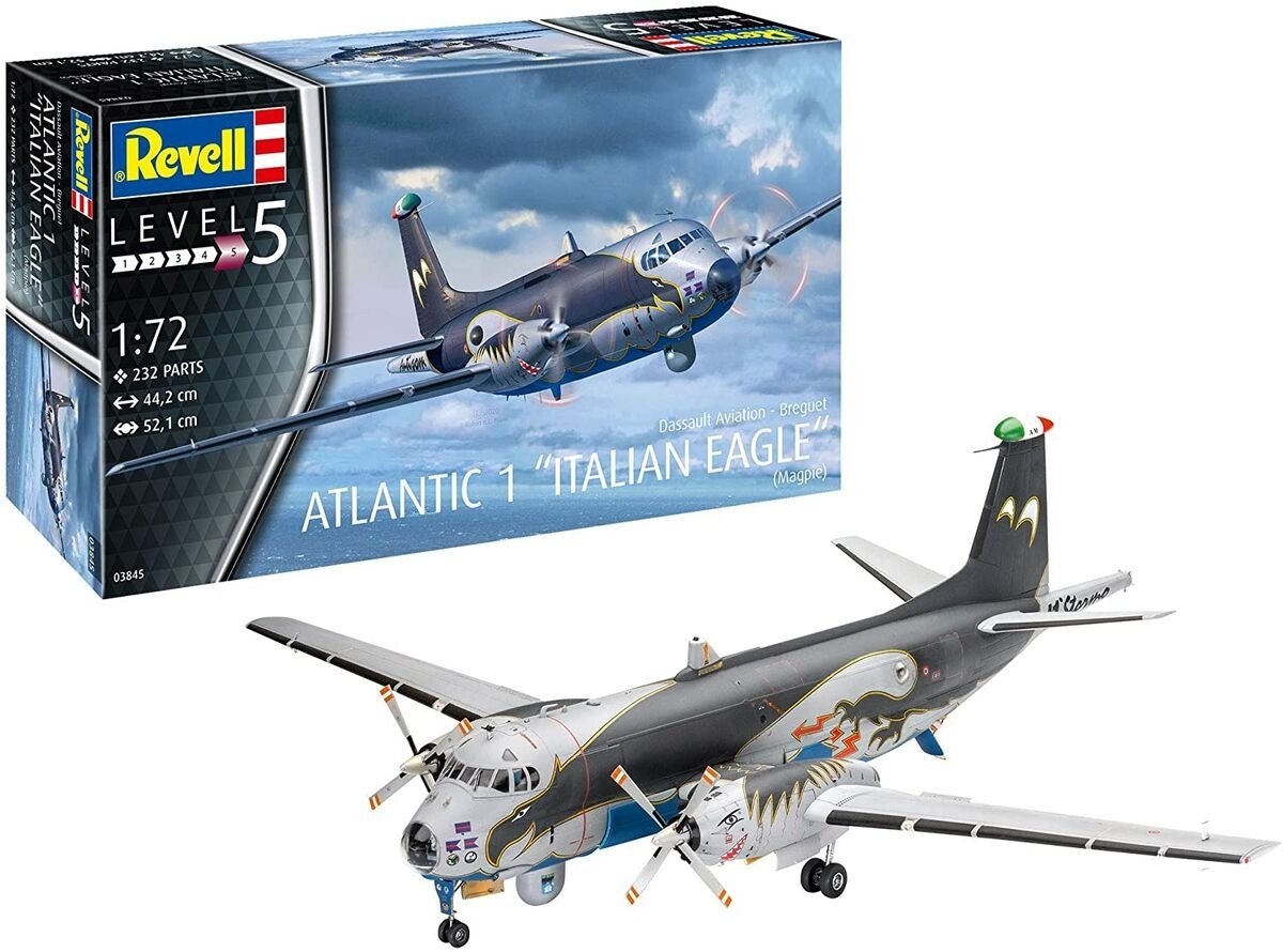 Revell 03845 Dassault Aviation - Breguet Atlantic 1 &amp;quot;Italian Eagle&amp;quot; (Magpie) 1/72 – immagine 2