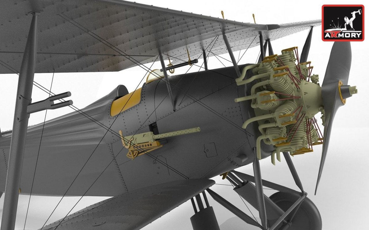 Armory Models 48001 Fairey Flycatcher British interwar FAA Fighter, early version, w/ Jaguar-III engine 1/48 – Bild 6