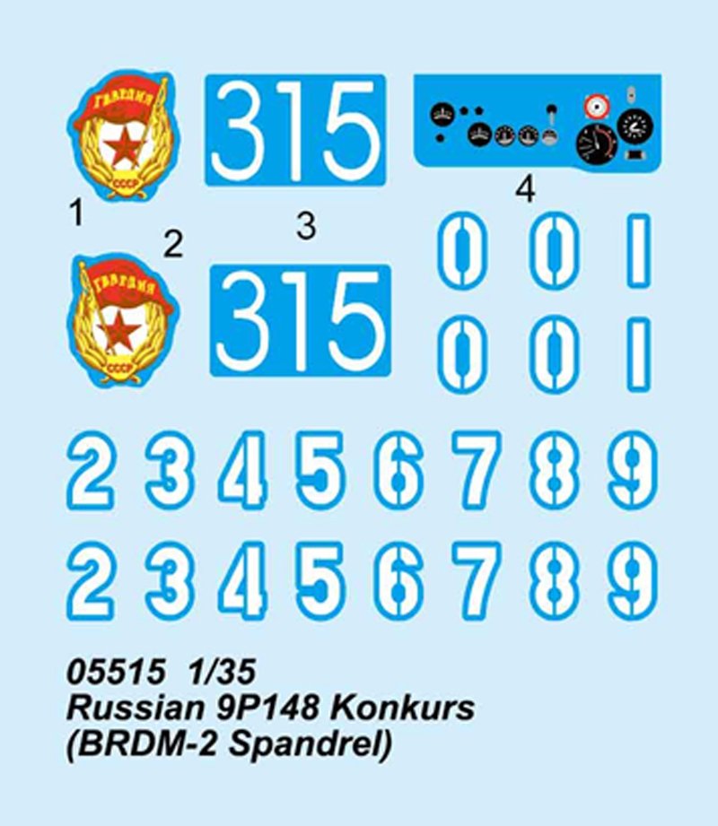 Trumpeter 05515 Russian 9P148 Konkurs BRDM-2 Spandrel 1/35 – imagen 4
