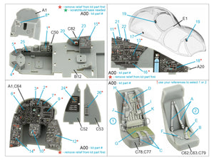 Quinta Studio QD48406 Mi-24 Nato Hind 3D-Printed &amp;amp; coloured Interior on decal paper (Trumpeter) 1/48 – zdjęcie 2