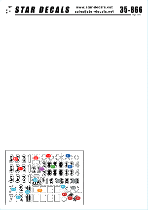 Star Decals 35-866 Hungary 1945 3 1/35 – imagen 2