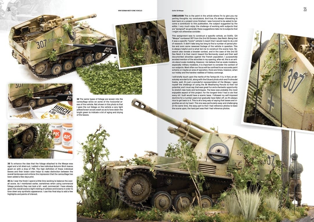 AK Interactive 514 WWII GERMAN MOST ICONIC SS VEHICLES. VOLUME 1 – immagine 7