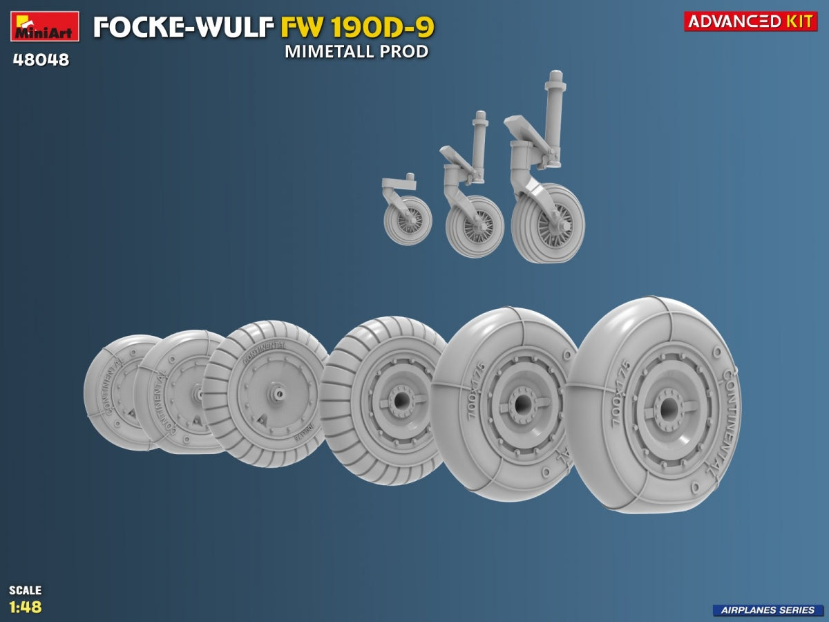 MiniArt 48048 FOCKE-WULF FW 190D-9. MIMETALL PROD. ADVANCED KIT 1/48